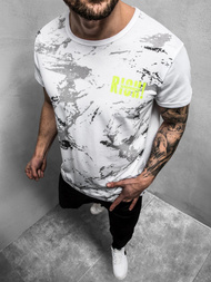 T-Shirt męski biały OZONEE JS/KS1976Z