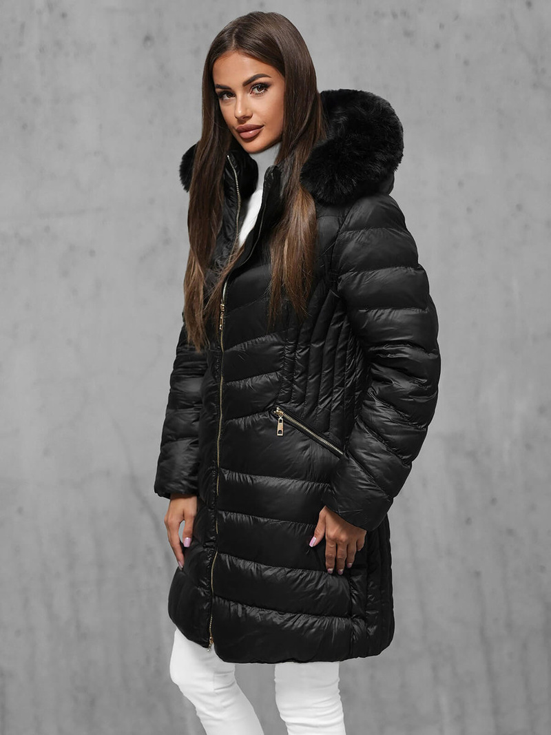 Куртка жіноча чорна OZONEE JS/5M3162/392