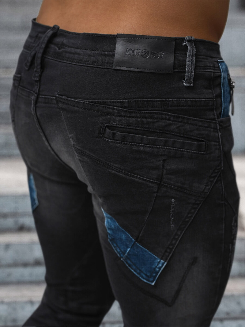 Чоловічі джинси Чорнi OZONEE NB/MP0025NZ
