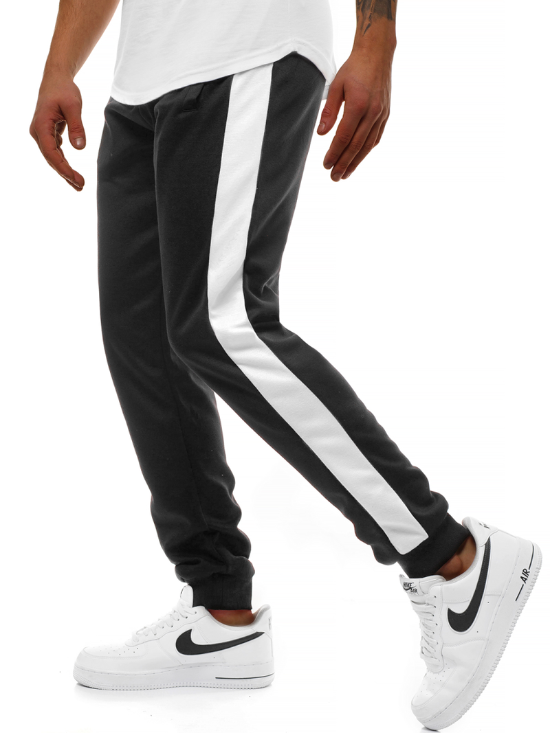 Штани спортивні чоловічі Чорно-Бiлi OZONEE JS/JZ11003
