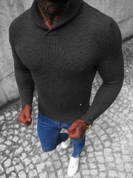 Sweter męski grafitowy OZONEE NB/MM6018/3