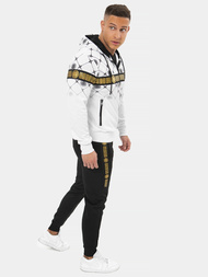 Спортивний костюм чоловічій Бiло-Чорний OZONEE O/HM685