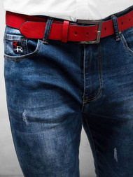 Spodnie jeansowe męskie niebieskie OZONEE DR/TF101