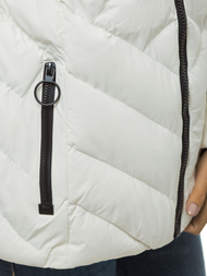 Kurtka damska zimowa ecru OZONEE N/5947