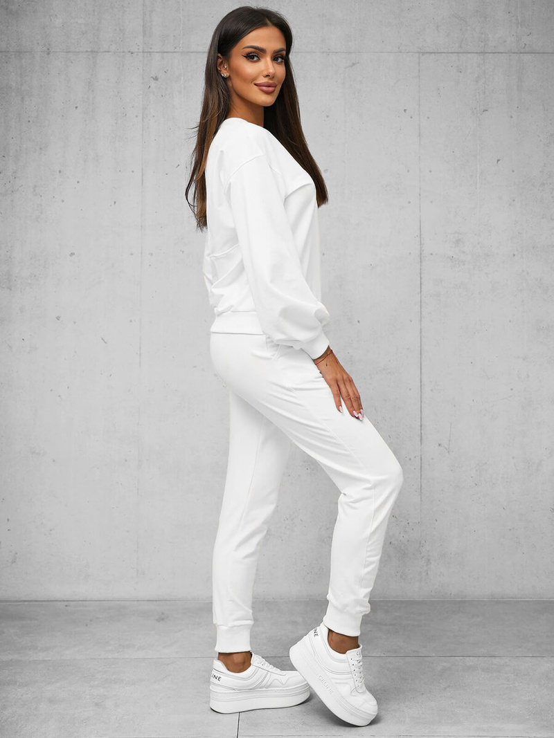 Жіночий спортивний костюм з двох частин Бiлий OZONEE O/12113Z