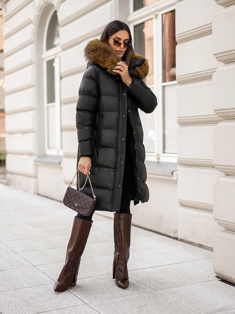 Куртка жіноча чорна OZONEE JS/5M3298/392