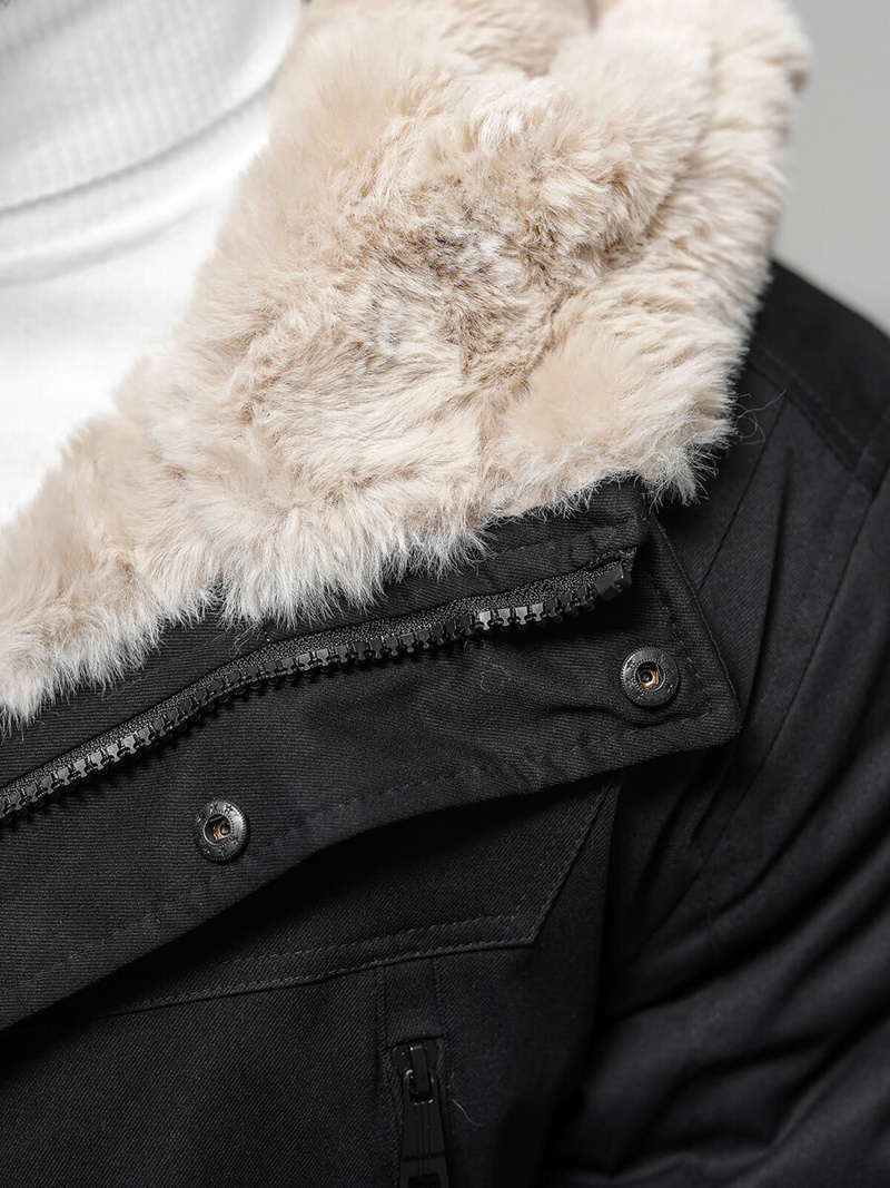 Kurtka zimowa męska czarna OZONEE JS/22M315/392