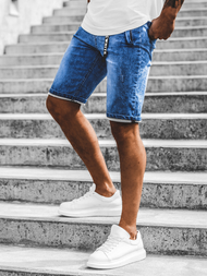 Spodenki męskie jeansowe niebieskie OZONEE RF/HY341/1