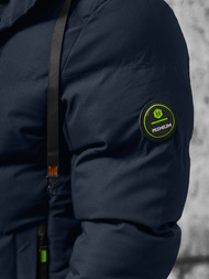 Kurtka zimowa męska pikowana granatowa OZONEE JS/5M3137/215