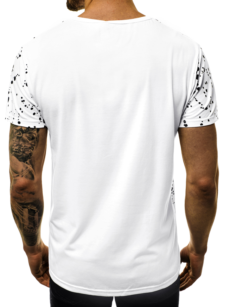 T-Shirt męski biały OZONEE JS/KS1978