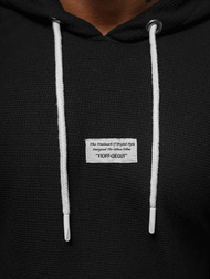 Bluza z kapturem męska czarna OZONEE O/TB2216