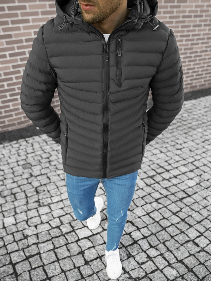 Куртка чоловіча Графітова OZONEE JS/M13057/105Z