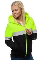 Bluza rozpinana damska zielona OZONEE JS/KSW3009