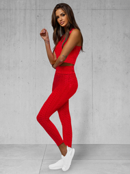 Komplet sportowy dwuczęściowy czerwony OZONEE JS/YW88037/5Z