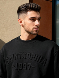 Чоловічий світшот чорний OZONEE JS/8B1953/3