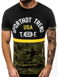 Футболка чоловіча Чорна OZONEE JS/SS10983