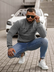 Bluza męska grafitowa OZONEE JS/8B1360/5