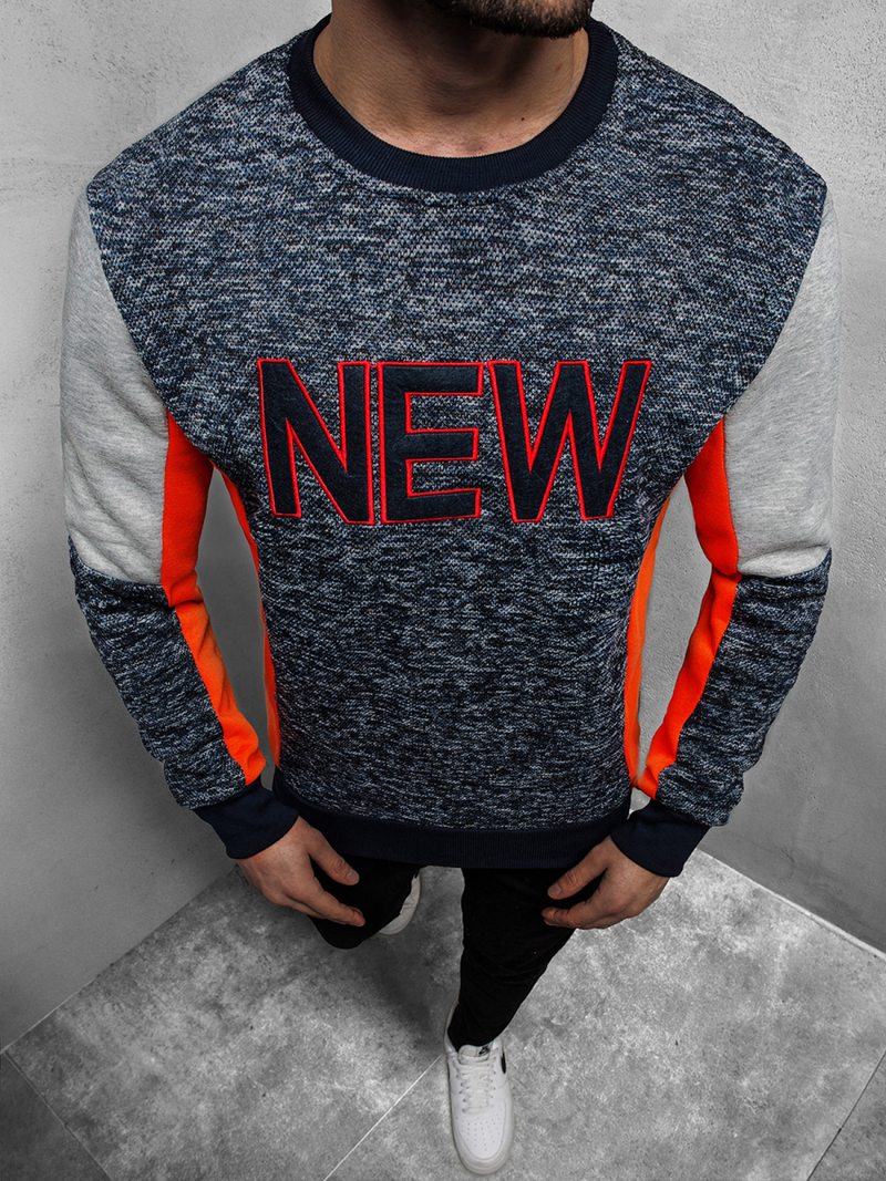 Толстовка чоловіча Темно-Синя OZONEE JS/KS1908Z