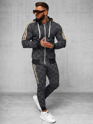 Спортивний костюм чоловічій чорний OZONEE O/FF5053AB