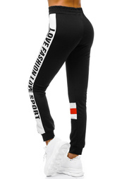 Спортивні штани жіночі Чорно-Червонi OZONEE O/82317