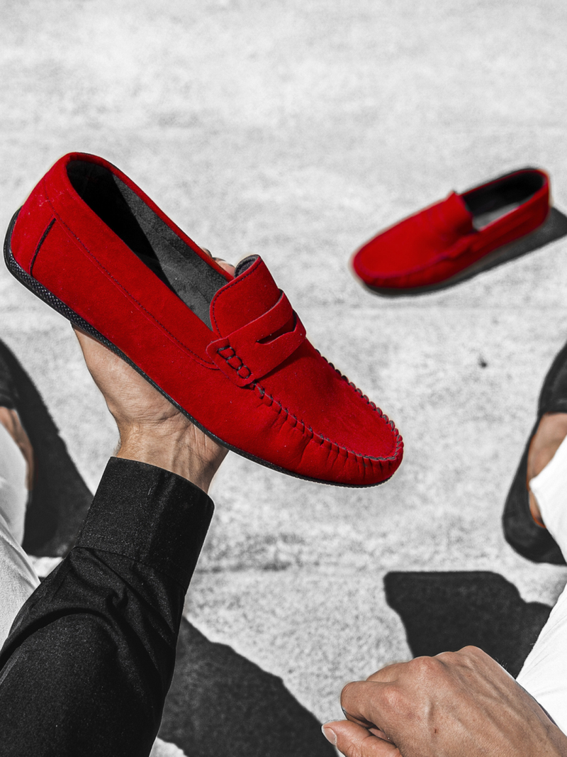 Чоловіче взуття снікерси Slip On Червонi T/125