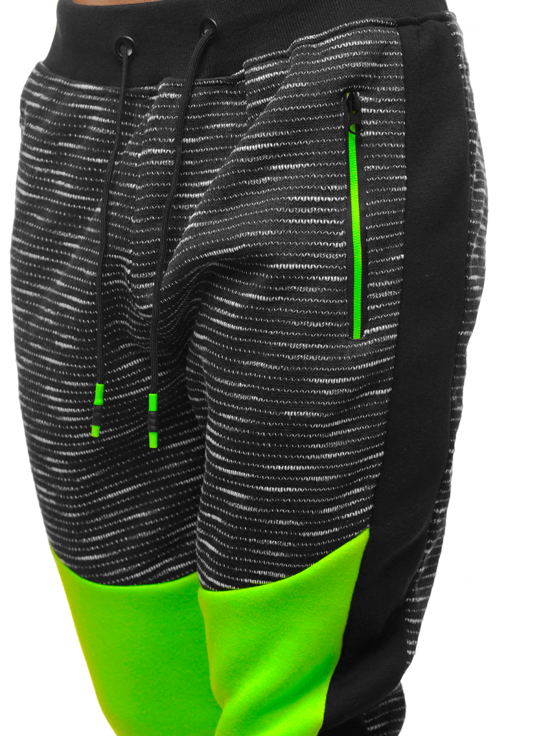 Spodnie dresowe męskie grafitowe OZONEE JS/K60005