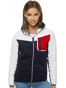 Kurtka damska biało-granatowa OZONEE JS/KSW4006