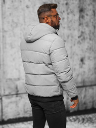 Kurtka męska pikowana szara OZONEE JS/31M5006