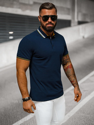 Koszulka męska polo granatowa OZONEE O/DA729