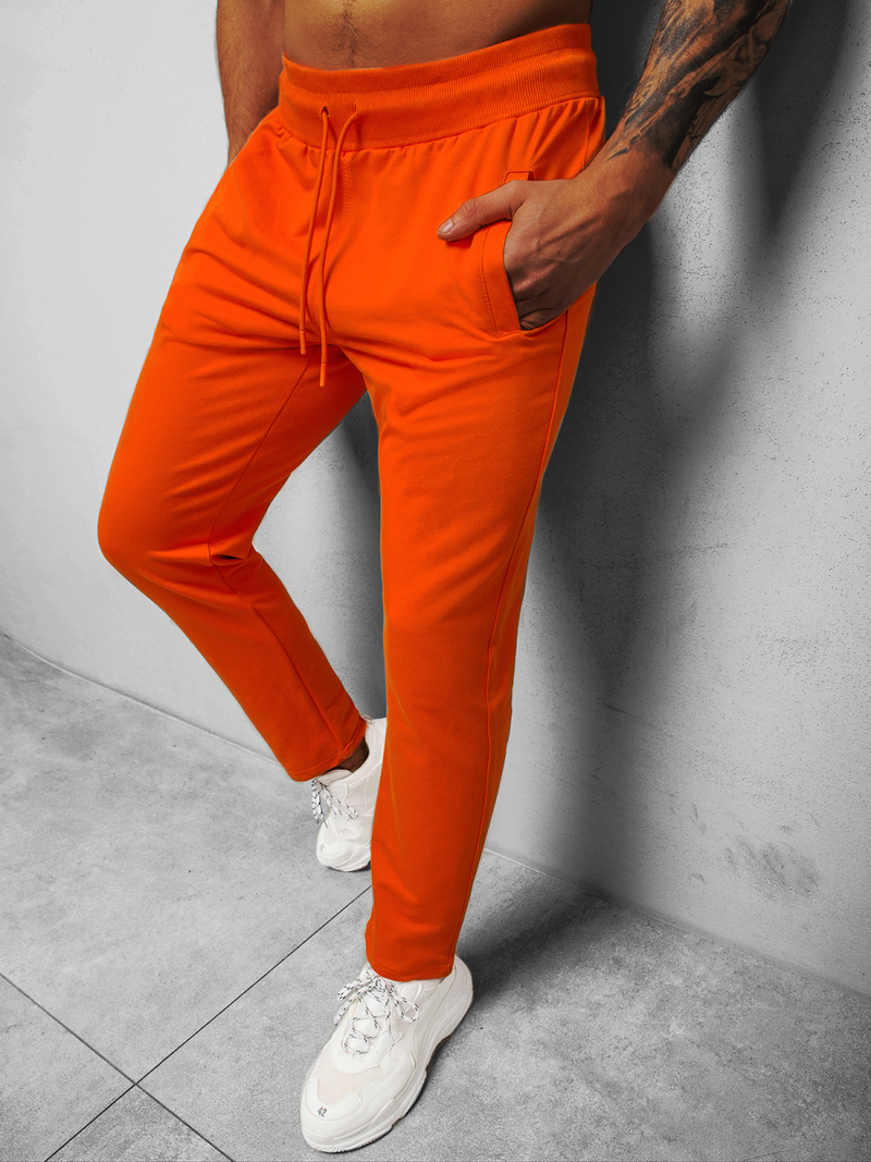 Штани спортивні чоловічі Помаранчевi B/18203022