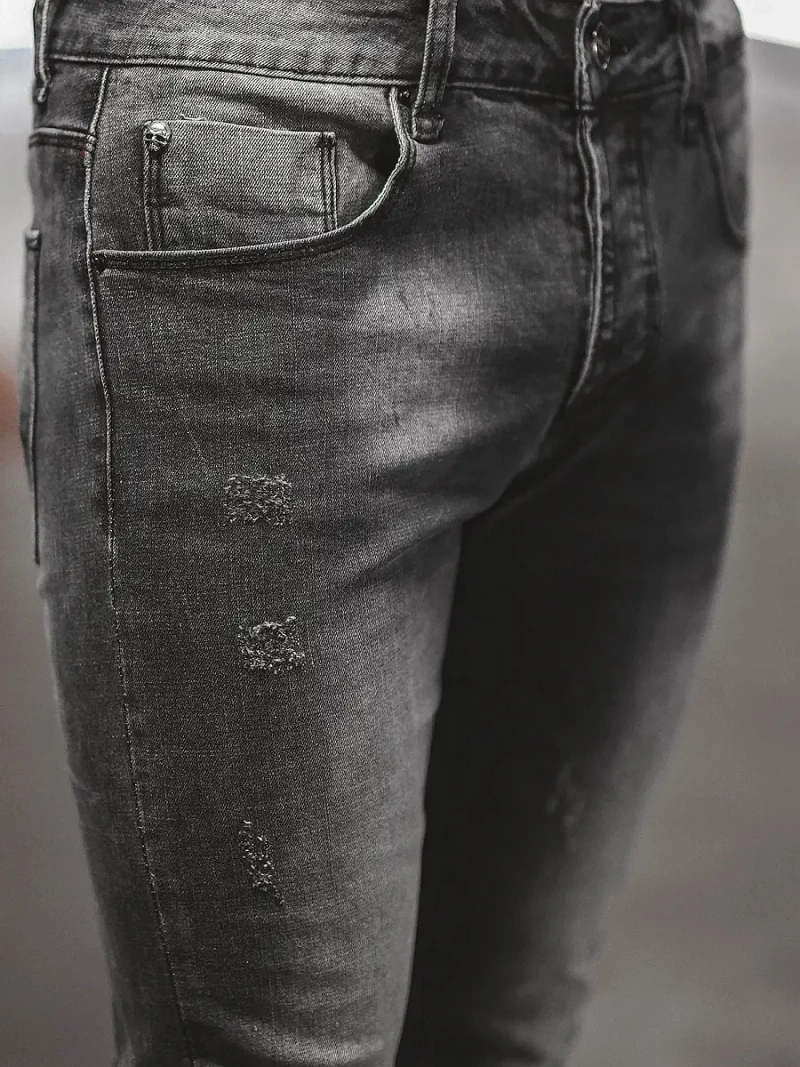 Чоловічі джинси графіт OZONEE NB/MP0056G