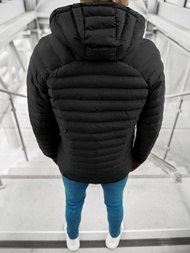 Kurtka przejściowa męska pikowana czarna OZONEE JS/M13058/392