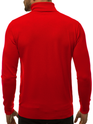 Sweter męski golf ciemno-czerwony OZONEE TMK/YY02/6