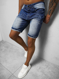 Spodenki męskie jeansowe niebieskie OZONEE NB/MP0044B