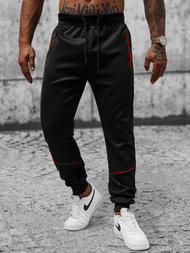 Spodnie dresowe męskie czarne OZONEE JS/8K175