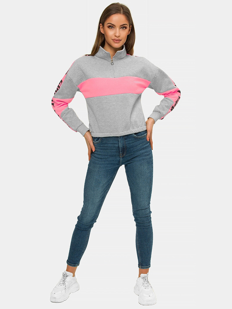 Bluza damska szara OZONEE JS/B26020