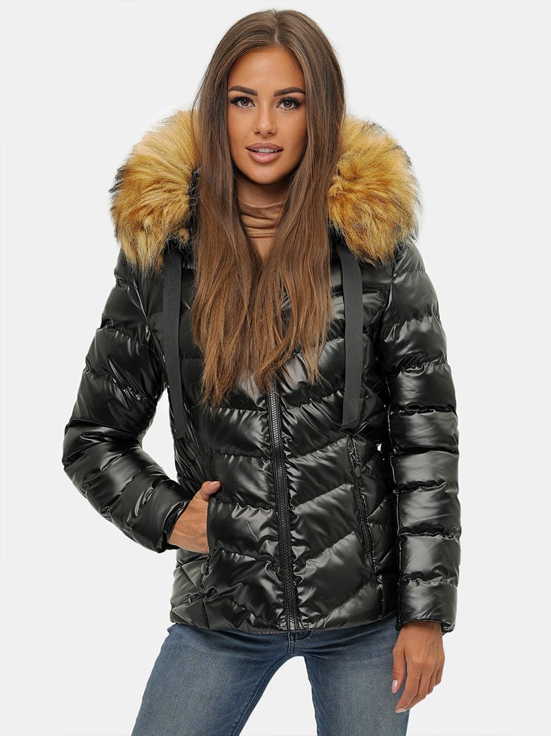 Куртка жіноча Чорно-Коричнева OZONEE JS/M773/392B