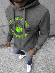 Bluza z kapturem męska grafitowa OZONEE JS/Y10065