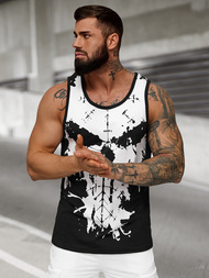 Koszulka bez rękawów męska czarna OZONEE JS/8B1708/3Z