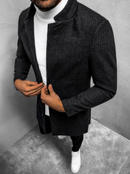 Płaszcz męski czarno-granatowy OZONEE O/5628