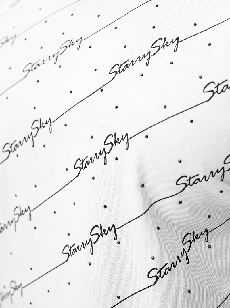 T-shirt męski slim fit biały OZONEE O/QQ1323