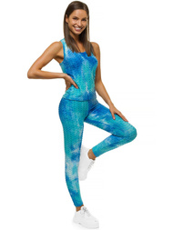 Жіночий спортивний костюм з двох частин Синiй OZONEE JS/YW88043