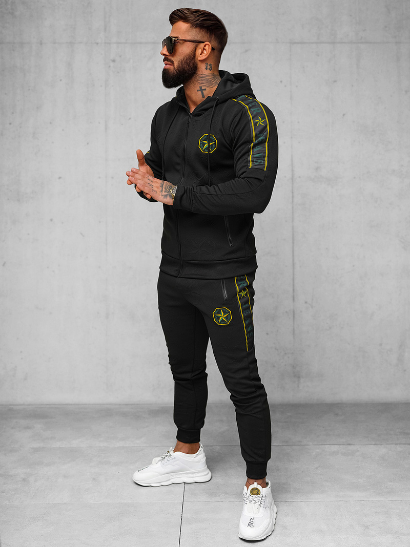 Спортивний костюм чоловічій Чорний OZONEE O/FF3562AB