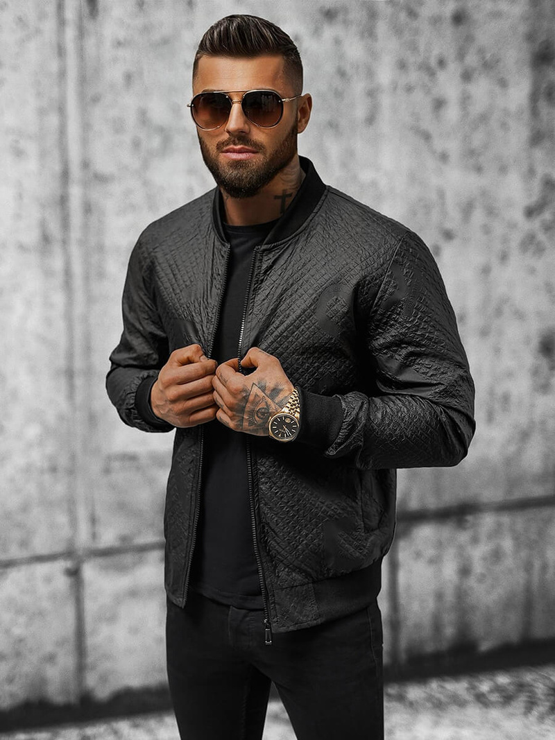 Куртка чоловіча Чорна OZONEE O/3A179