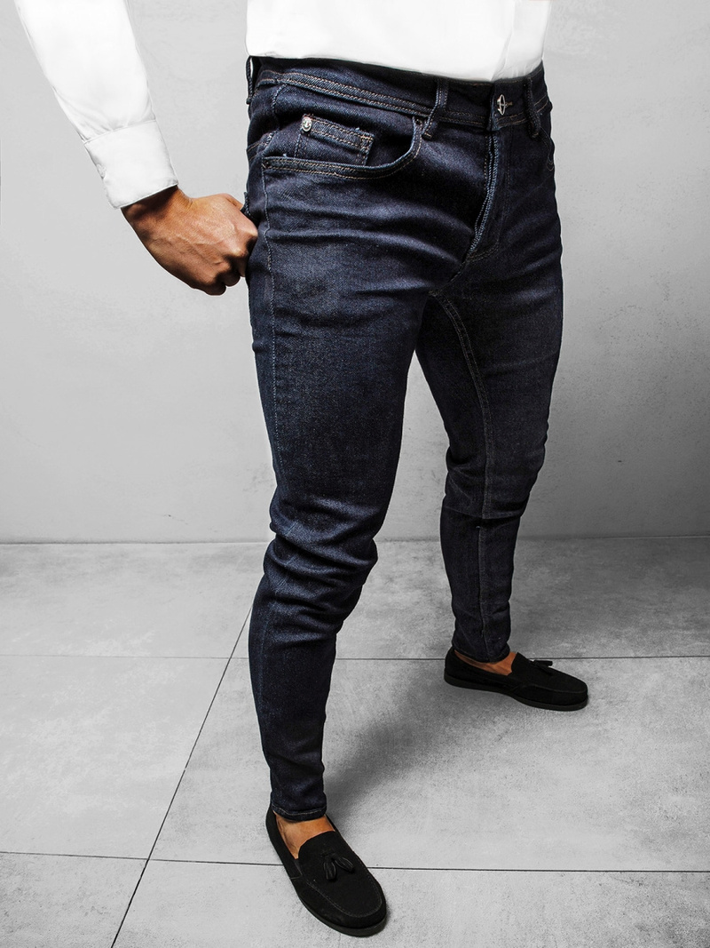 Spodnie jeansowe męskie granatowe OZONEE NB/MP0003BS