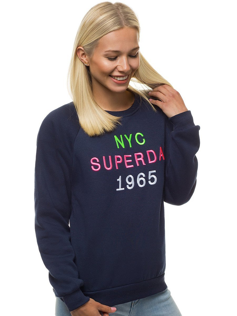 Bluza damska granatowa OZONEE JS/KSW1001