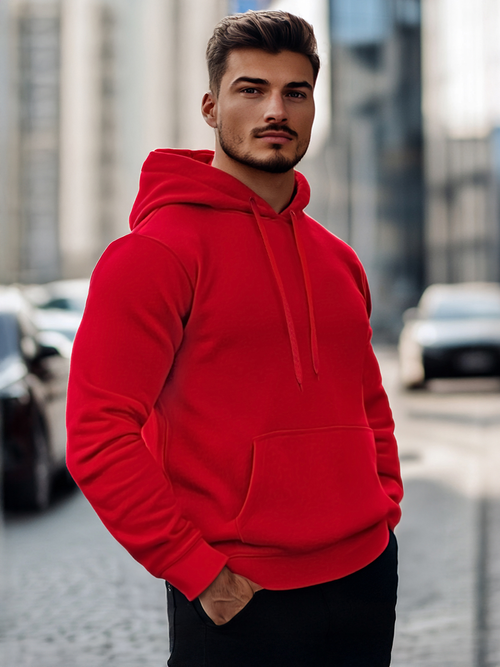 Толстовка чоловіча Темно-червона OZONEE JS/2009Z