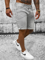 Spodenki męskie jeansowe szare OZONEE O/23000