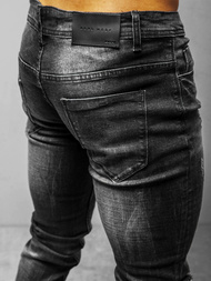 Spodnie jeansowe męskie czarne OZONEE NB/MP0002N