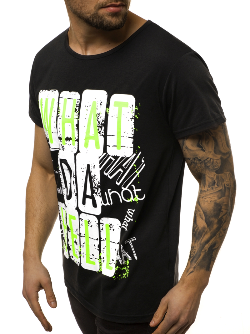 Футболка чоловіча Чорний OZONEE JS/KS1996